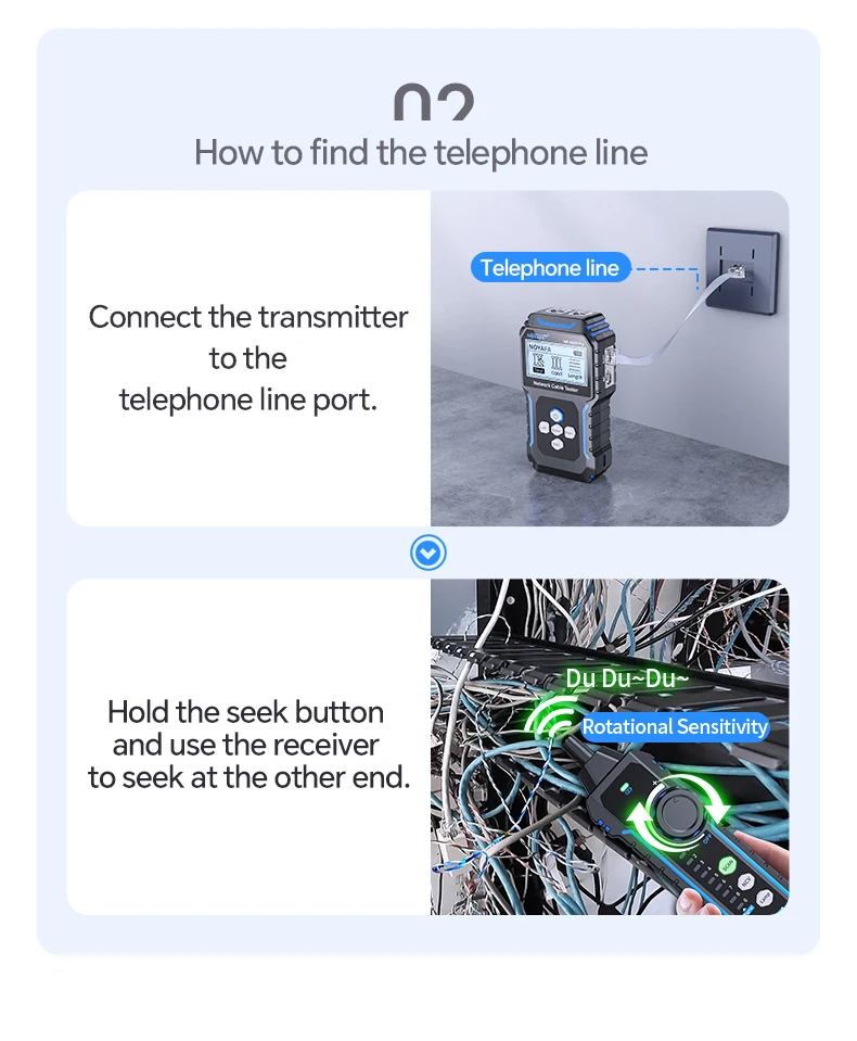 d&ograve; d&acirc;y mạng chống nhiễu noyafa nf8209 pro